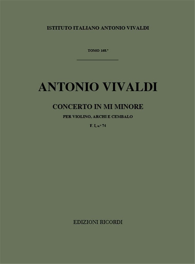 Concerto in Mi Minore (e minor)